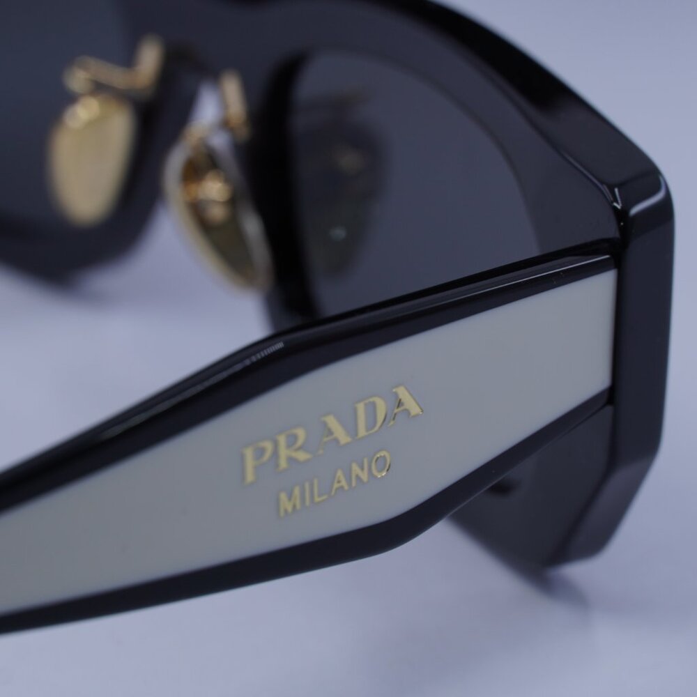 Prada PRB05SF 09Q08Z Rectangle Sunglasses – Black - Picture 9 of 10